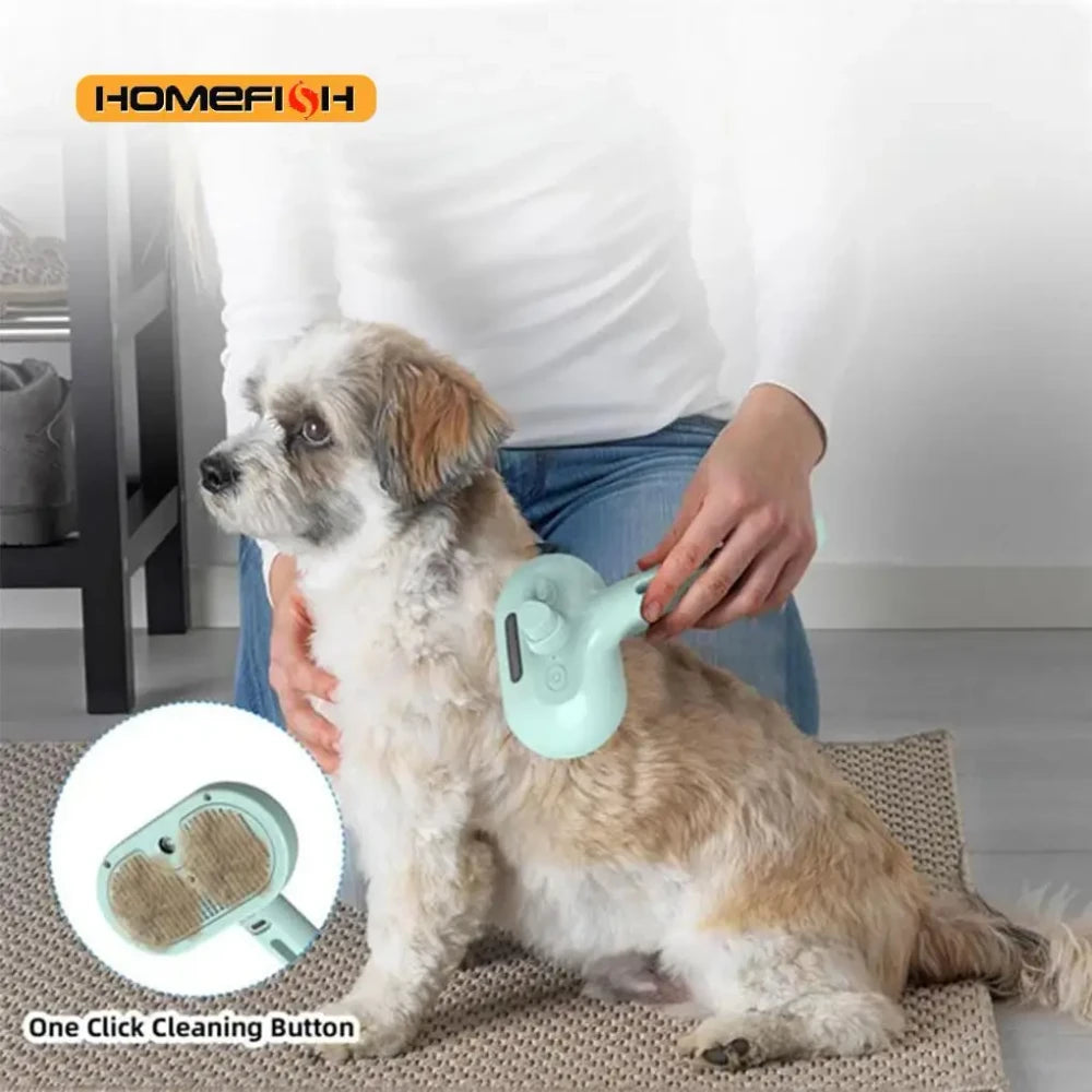 Steam Spray Dog Grooming Brush
