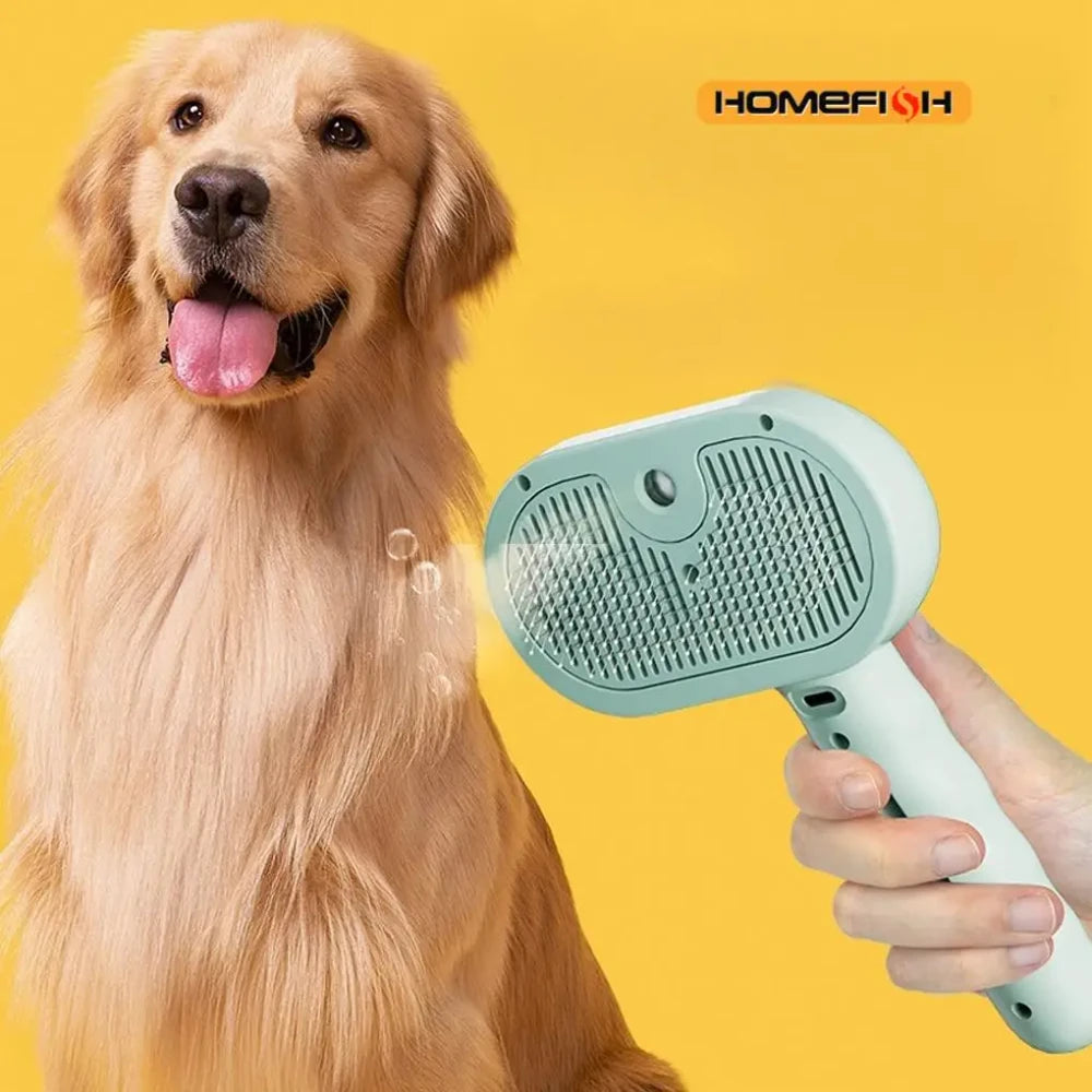 Steam Spray Dog Grooming Brush
