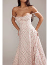 Floral Print Suspender Dress