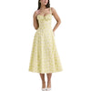 Floral Print Suspender Dress