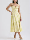 Floral Print Suspender Dress
