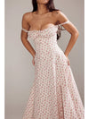 Floral Print Suspender Dress