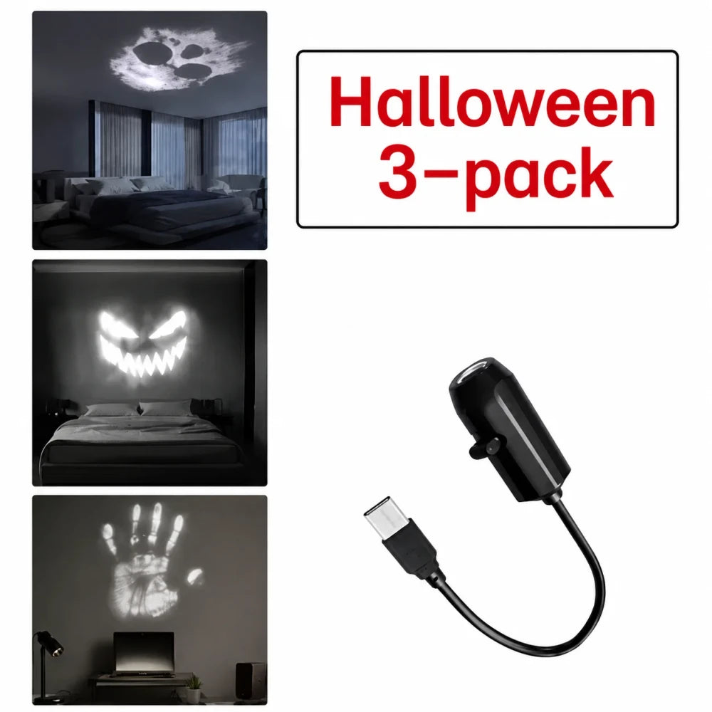 Halloween USB Projection Lamp