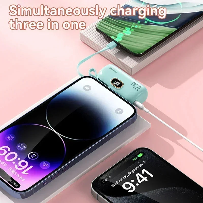 50000mAh Mini Power Bank Portable Fast Charging