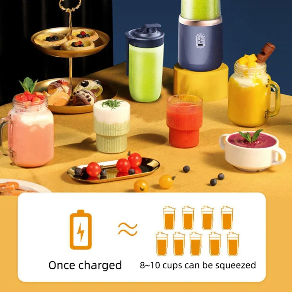 Portable USB Rechargeable Juicer Blender Cup 400 ml