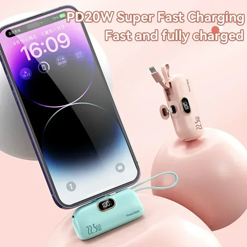 50000mAh Mini Power Bank Portable Fast Charging
